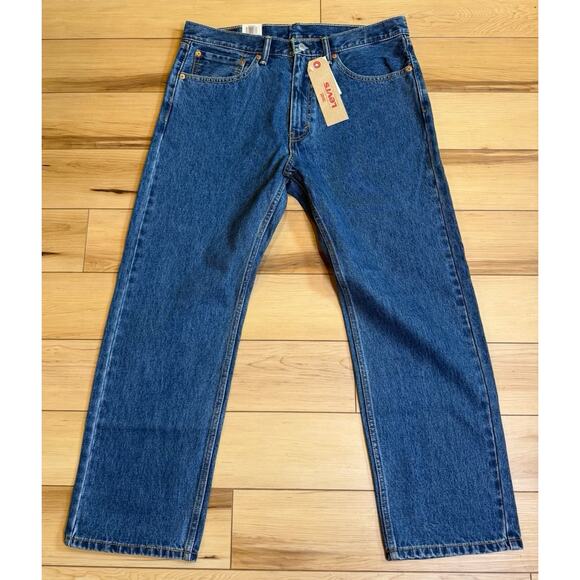 NEW Levi's 505 Size 36 X 30 Medium Wash Extra Room in Thigh Straight Leg Comfort - Picture 1 of 5